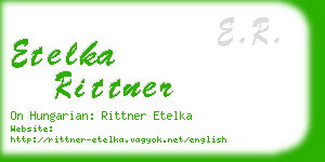 etelka rittner business card